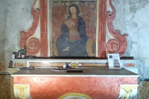 Restauro dipinto murale “Madonna del pozzo”